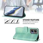 For Motorola Moto G Stylus 5G 2024 Line Splicing Buckle Retro Leather Phone Case(Mint) - 3