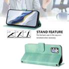 For Motorola Moto G Stylus 4G 2021 Line Splicing Buckle Retro Leather Phone Case(Mint) - 3