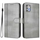 For Motorola Moto G Stylus 4G 2021 Line Splicing Buckle Retro Leather Phone Case(Grey) - 2