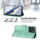 For Motorola Moto G15 / G15 Power Line Splicing Buckle Retro Leather Phone Case(Mint) - 3