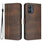 For Motorola Moto G53 5G / G13 4G / G23 4G Line Splicing Buckle Retro Leather Phone Case(Brown) - 2