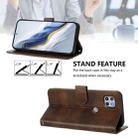 For Motorola Moto One 5G Ace 2021 Line Splicing Buckle Retro Leather Phone Case(Brown) - 3