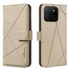 For Honor X5B Geometric Pattern RFID Leather Phone Case(Beige) - 1