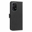 For Honor 200 Lite Geometric Pattern RFID Leather Phone Case(Black) - 3