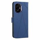 For Honor 300 Geometric Pattern RFID Leather Phone Case(Blue) - 3