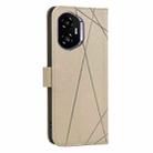 For Honor 300 Geometric Pattern RFID Leather Phone Case(Beige) - 3