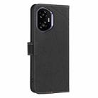 For Honor 300 Geometric Pattern RFID Leather Phone Case(Black) - 3