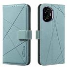 For Honor 300 Geometric Pattern RFID Leather Phone Case(Green) - 1
