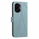For Honor 300 Geometric Pattern RFID Leather Phone Case(Green) - 3