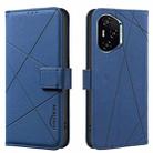 For Honor 300 Pro 5G / 300 Ultra 5G Geometric Pattern RFID Leather Phone Case(Blue) - 1