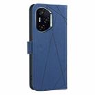 For Honor 300 Pro 5G / 300 Ultra 5G Geometric Pattern RFID Leather Phone Case(Blue) - 3