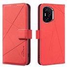 For Honor 300 Pro 5G / 300 Ultra 5G Geometric Pattern RFID Leather Phone Case(Red) - 1