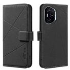 For Honor 300 Pro 5G / 300 Ultra 5G Geometric Pattern RFID Leather Phone Case(Black) - 1