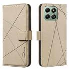 For Honor X6B Geometric Pattern RFID Leather Phone Case(Beige) - 1