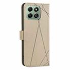 For Honor X6B Geometric Pattern RFID Leather Phone Case(Beige) - 3