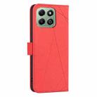 For Honor X6B Geometric Pattern RFID Leather Phone Case(Red) - 3