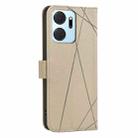 For Honor X7A Geometric Pattern RFID Leather Phone Case(Beige) - 3