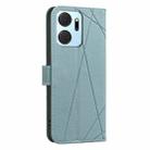 For Honor X7A Geometric Pattern RFID Leather Phone Case(Green) - 3