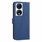 For Honor X7B Geometric Pattern RFID Leather Phone Case(Blue) - 3