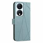 For Honor X7B Geometric Pattern RFID Leather Phone Case(Green) - 3