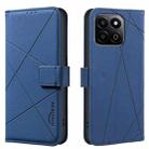 For Honor X7C / 200 Smart Geometric Pattern RFID Leather Phone Case(Blue) - 1