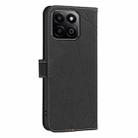 For Honor X7C / 200 Smart Geometric Pattern RFID Leather Phone Case(Black) - 3