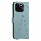 For Honor X7C / 200 Smart Geometric Pattern RFID Leather Phone Case(Green) - 3