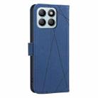 For Honor X8B Geometric Pattern RFID Leather Phone Case(Blue) - 3