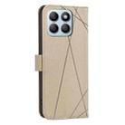 For Honor X8B Geometric Pattern RFID Leather Phone Case(Beige) - 3