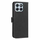 For Honor X8B Geometric Pattern RFID Leather Phone Case(Black) - 3