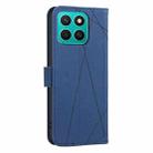 For Honor X8C Geometric Pattern RFID Leather Phone Case(Blue) - 3