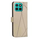 For Honor X8C Geometric Pattern RFID Leather Phone Case(Beige) - 3