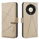 For Honor X9B / Magic6 Lite Geometric Pattern RFID Leather Phone Case(Beige) - 1