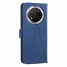 For Honor X9C 5G / Magic7 Lite Geometric Pattern RFID Leather Phone Case(Blue) - 3