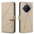 For Honor X9C 5G / Magic7 Lite Geometric Pattern RFID Leather Phone Case(Beige) - 1