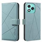 For Honor 400 Lite Geometric Pattern RFID Leather Phone Case(Green) - 1