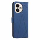 For Honor 400 Global 156.5mm Geometric Pattern RFID Leather Phone Case(Blue) - 3