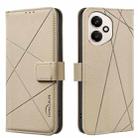For Honor 400 Global 156.5mm Geometric Pattern RFID Leather Phone Case(Beige) - 1