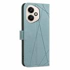 For Honor 400 Global 156.5mm Geometric Pattern RFID Leather Phone Case(Green) - 3