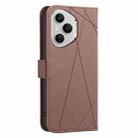 For Honor 400 Pro Global 160.8mm Geometric Pattern RFID Leather Phone Case(Brown) - 3