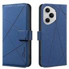For Honor 400 Pro Global 160.8mm Geometric Pattern RFID Leather Phone Case(Blue) - 1