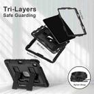 For iPad Air 11 2025 / 2024 Big Holder Silicone Hydric PC Tablet Case with Shoulder Strap(Black) - 3
