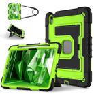 For iPad Air 11 2025 / 2024 Big Holder Silicone Hydric PC Tablet Case with Shoulder Strap(Black Olivine) - 1