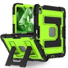 For iPad Air 11 2025 / 2024 Big Holder Silicone Hydric PC Tablet Case with Shoulder Strap(Black Olivine) - 2