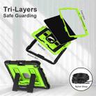 For iPad Air 11 2025 / 2024 Big Holder Silicone Hydric PC Tablet Case with Shoulder Strap(Black Olivine) - 3