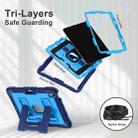 For iPad mini 6 2021 / mini 2024 Big Holder Silicone Hydric PC Tablet Case with Shoulder Strap(Navy Blue Blue) - 3
