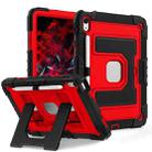 For iPad 2025 / 2022 Big Holder Silicone Hydric PC Tablet Case with Shoulder Strap(Black Red) - 2