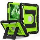 For iPad 2025 / 2022 Big Holder Silicone Hydric PC Tablet Case with Shoulder Strap(Black Olivine) - 2