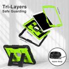 For iPad 10.2 1021 / 10.5 2019 Big Holder Silicone Hydric PC Tablet Case with Shoulder Strap(Black Olivine) - 3