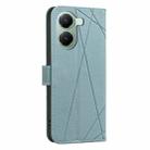 For Redmi Turbo 4 Geometric Pattern RFID Leather Phone Case(Green) - 3